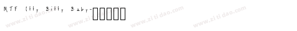 MTF Itty Bitty Baby字体转换
